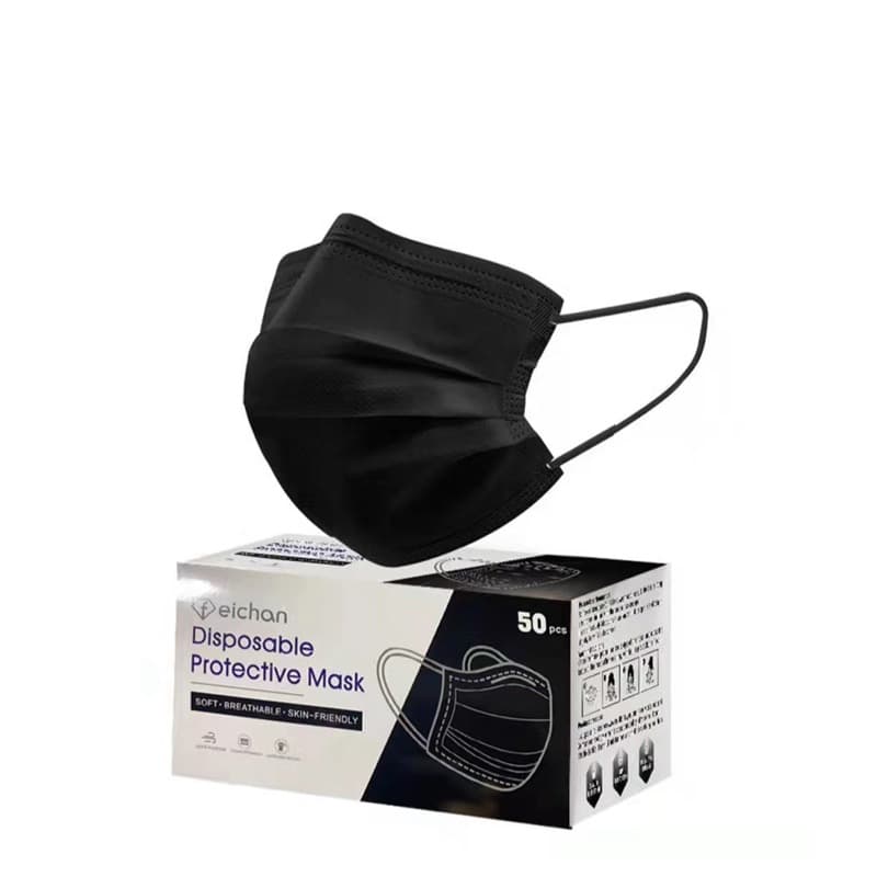 3-Layer Surgical Face Mask – Black