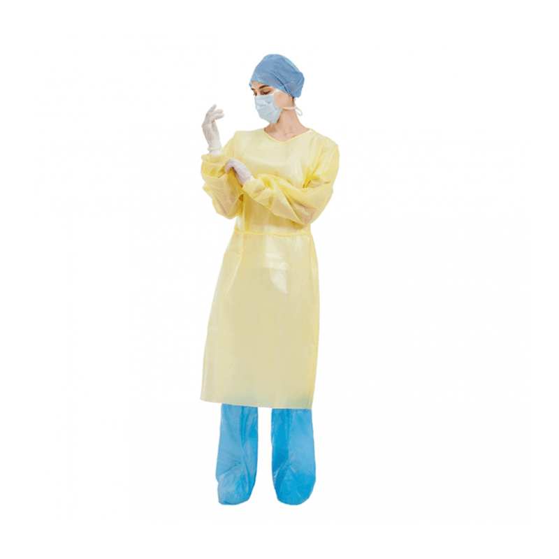 PP+PE Isolation Gown 40gsm – Yellow