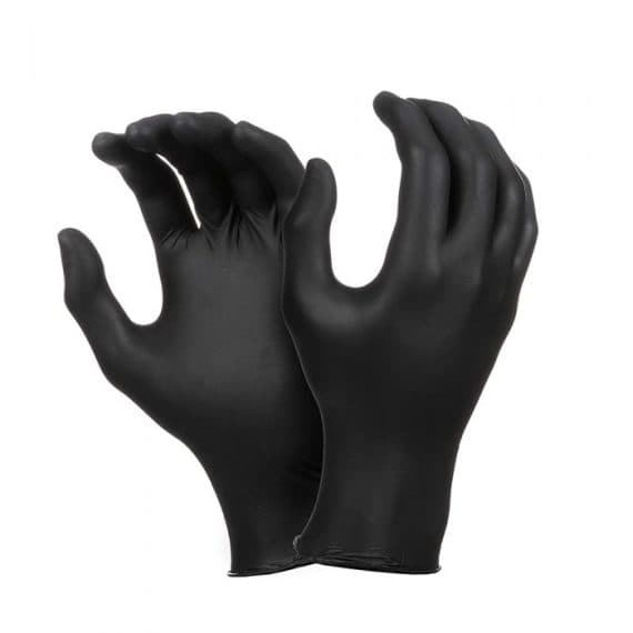 Heavy Duty Nitrile Gloves 6g – Black
