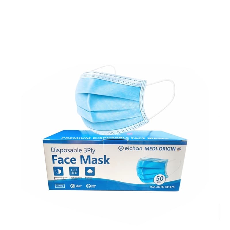 3-Layer Surgical Face Mask – Blue - Image 1