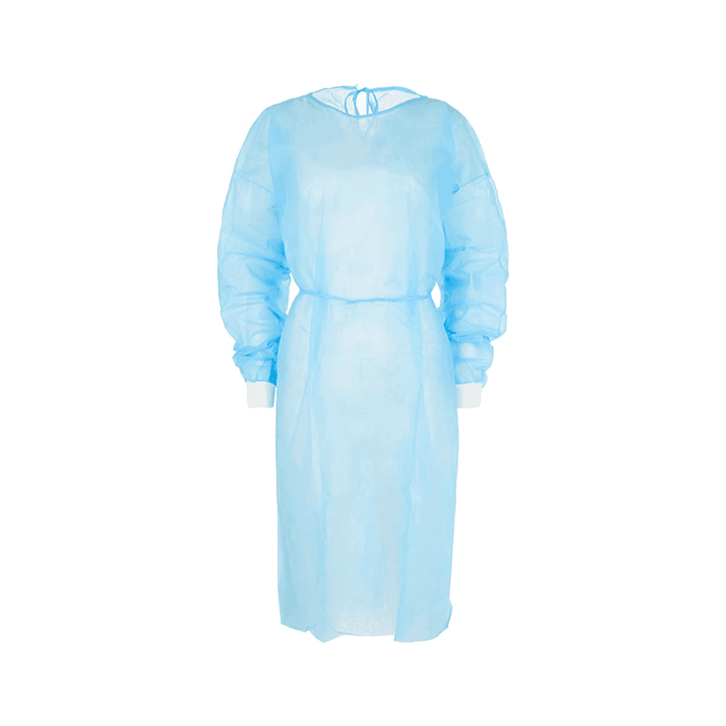 PP Isolation Gown 25gsm – Blue - Image 1
