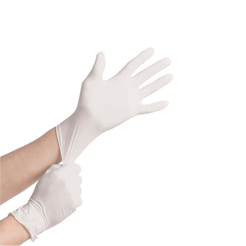 Powder Free Latex Gloves – White - Image 1