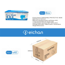 Load image into Gallery viewer, Medical Face Mask Blue &lt;br&gt; 40 Boxes Carton
