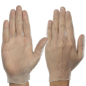 Vinyl Disposable Gloves Clear <br> 10 Boxes Carton