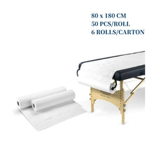 Load image into Gallery viewer, Disposable Non-woven Bed Sheets Roll &lt;br&gt;10 Rolls Carton No Face Hole
