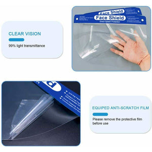 Protective Face Shield Visor Safety/Isolation Mask/Anti-fog <br> 100 Units