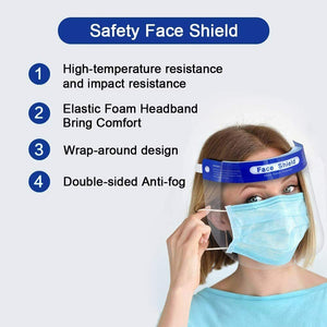 Protective Face Shield Visor Safety/Isolation Mask/Anti-fog <br> 100 Units